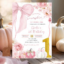 Search for pink pumpkin invitations Baby girl