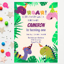 Search for roaring fun invitations Baby boy