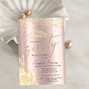 Search for gold crown invitations Glitter