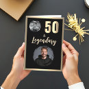 Search for 50th for man birthday cards Gold