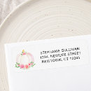 Search for pink and green return address labels Floral