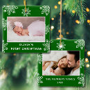 Search for forest green christmas tree decorations Double sided