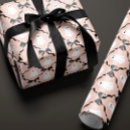 Search for pink rose wrapping paper Black and white