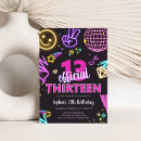 Search for girls 13th birthday invitations Thirteen is a vibe
