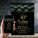 Search for green 40th birthday invitations 40 years old