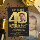 Search for photo 40th birthday invitations 40 years old