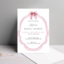 Search for ribbon bridal shower invitations Pink bow