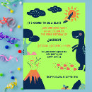 Search for volcano birthday invitations Dinosaurs
