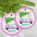 Search for golf christmas tree decorations Pink