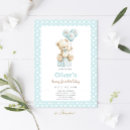 Search for teddy bear birthday invitations Boy