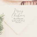 Search for christmas return address rubber stamps Typography