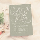 Search for green christmas invitations Elegant