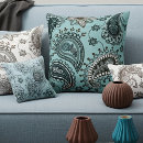 Search for black white turquoise cushions Floral