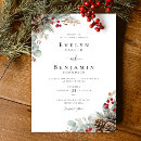 Search for rustic christmas wedding invitations Winter