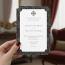 Search for elegant gothic wedding invitations Red roses