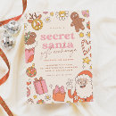 Search for secret santa invitations Retro