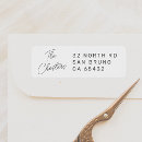 Search for boho chic return address labels Black and white