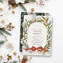 Search for holiday bridal shower invitations Greenery