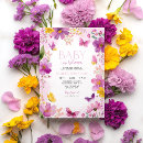 Search for fuchsia invitations Baby in bloom