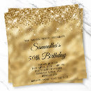Search for glossy invitations Gold