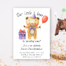 Search for turning one birthday invitations Watercolor