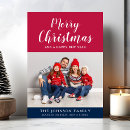 Search for red white and blue christmas cards Usa
