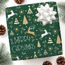 Search for forest green and white wrapping paper Elegant