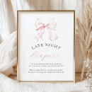 Search for late night diapers signs Pink bow