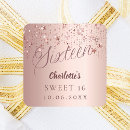 Search for sweet 16 rose gold stickers Modern