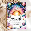 Search for universe birthday invitations Planets and stars