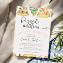 Search for pizza party slice invitations Rustic