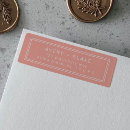 Search for pink and peach return address labels Minimal