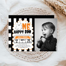 Search for black 1st birthday invitations Orange and black