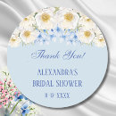 Search for romantic floral thank you stickers Dusty blue