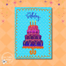 Search for purple cake birthday cards Whimsical