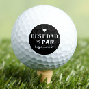 Search for happy birthday dad golf balls Best dad by par