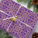Search for purple gold christmas wrapping paper Holiday season