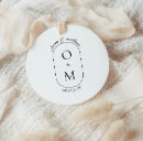 Search for oval monogram stickers Black and white