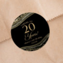 Search for gold and black stickers Birthday party