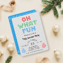 Search for colorful christmas invitations Typography
