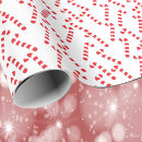Search for candy cane wrapping paper Red and white