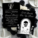 Search for till death do us part wedding invitations Skeleton bride and groom