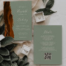 Search for green and orange wedding invitations Watercolor