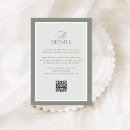 Search for classic wedding enclosure cards Sage green