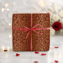 Search for gold paisley wrapping paper Pattern