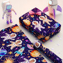 Search for astronaut wrapping paper Rocket ship