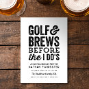 Search for golf party invitations Black and white