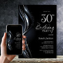 Search for silver 30th birthday invitations Sparkle
