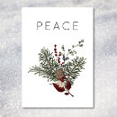 Search for minimal christmas cards Greenery