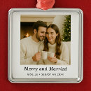 Search for couples christmas tree decorations Merry and married